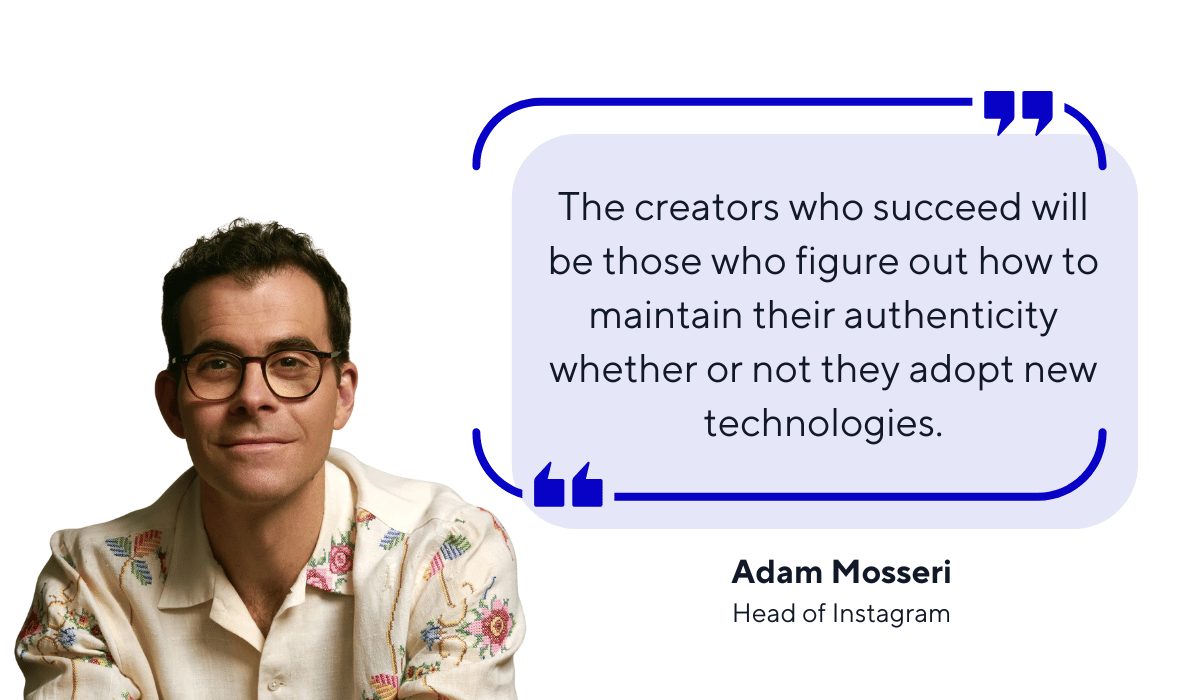 quote on social media authenticity in the age of ai generated content