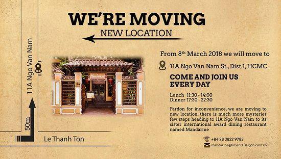 restaurant relocation announcement email