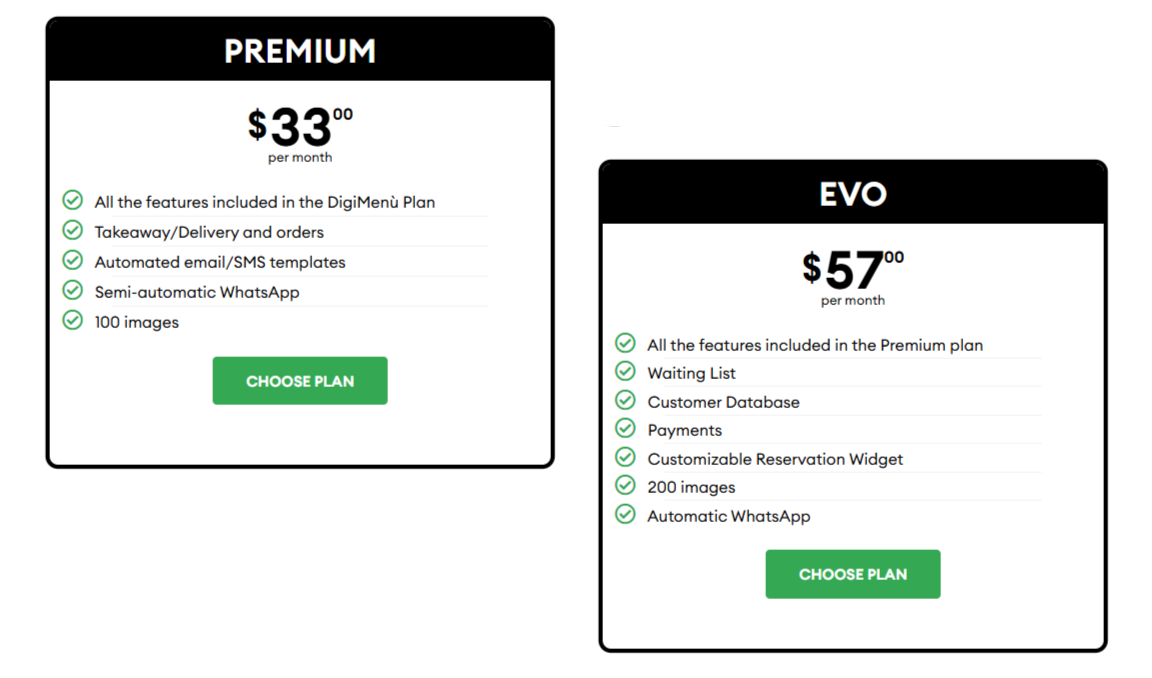 octotable plans and pricing