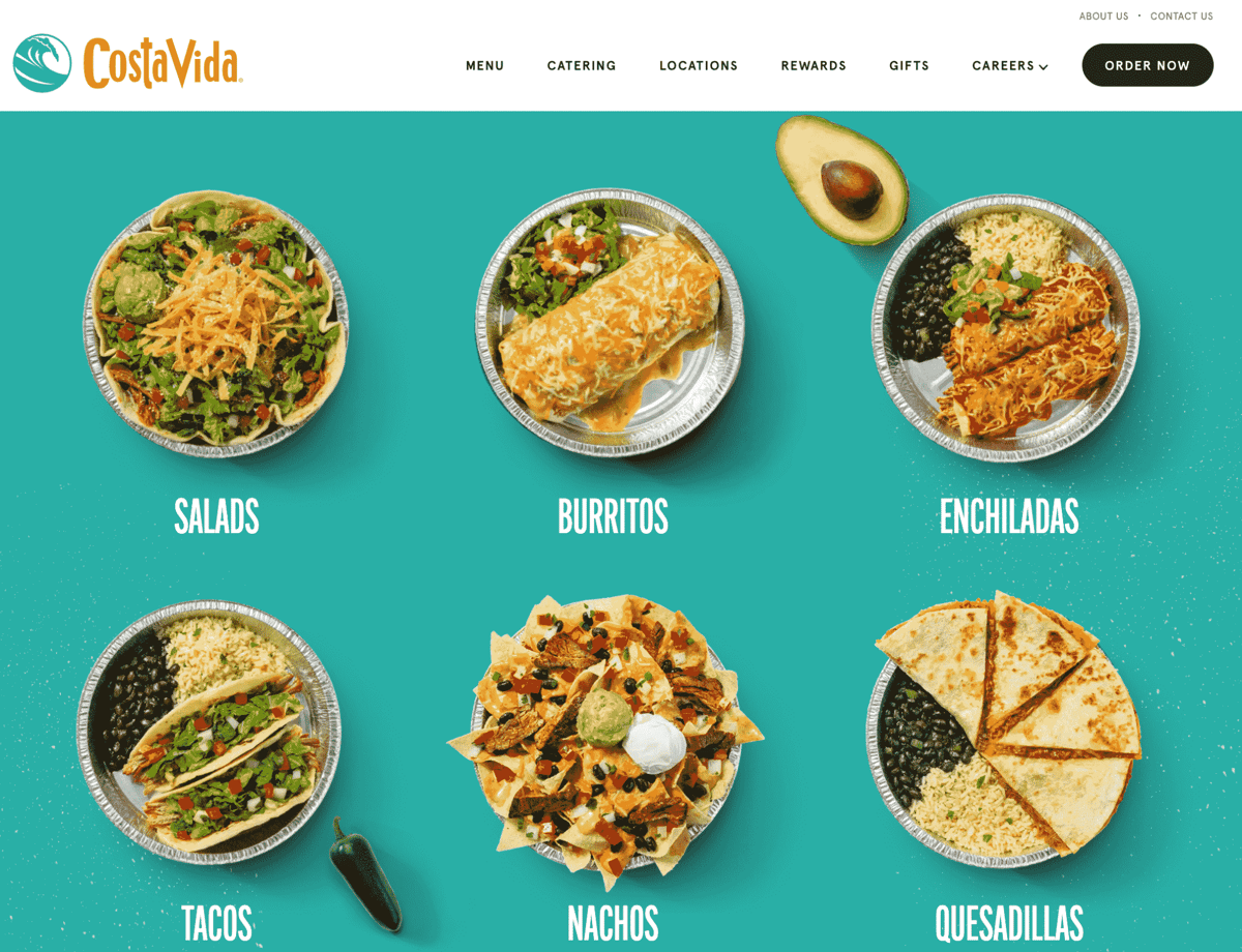 Costa Vida dashboard