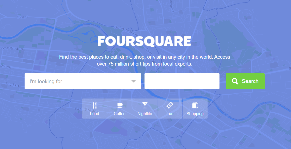 foursquare city guide screenshot