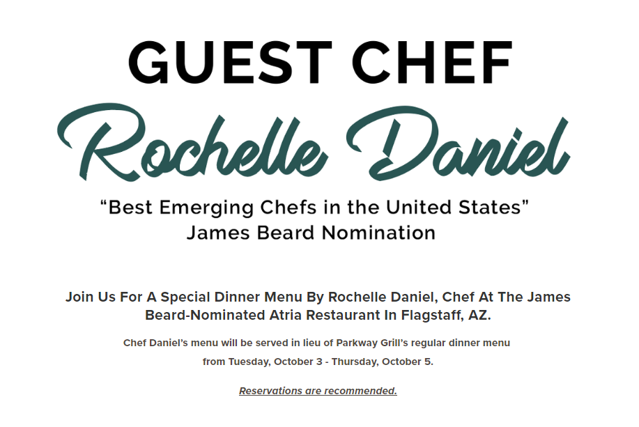 restaurant guest chef poster