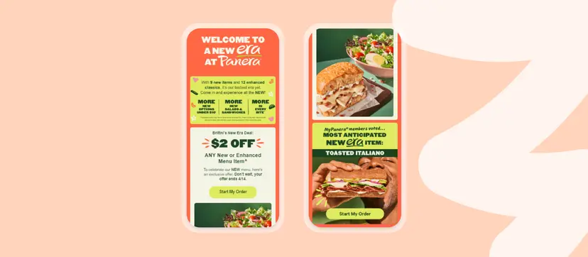 panera cross channel campaign screenshot