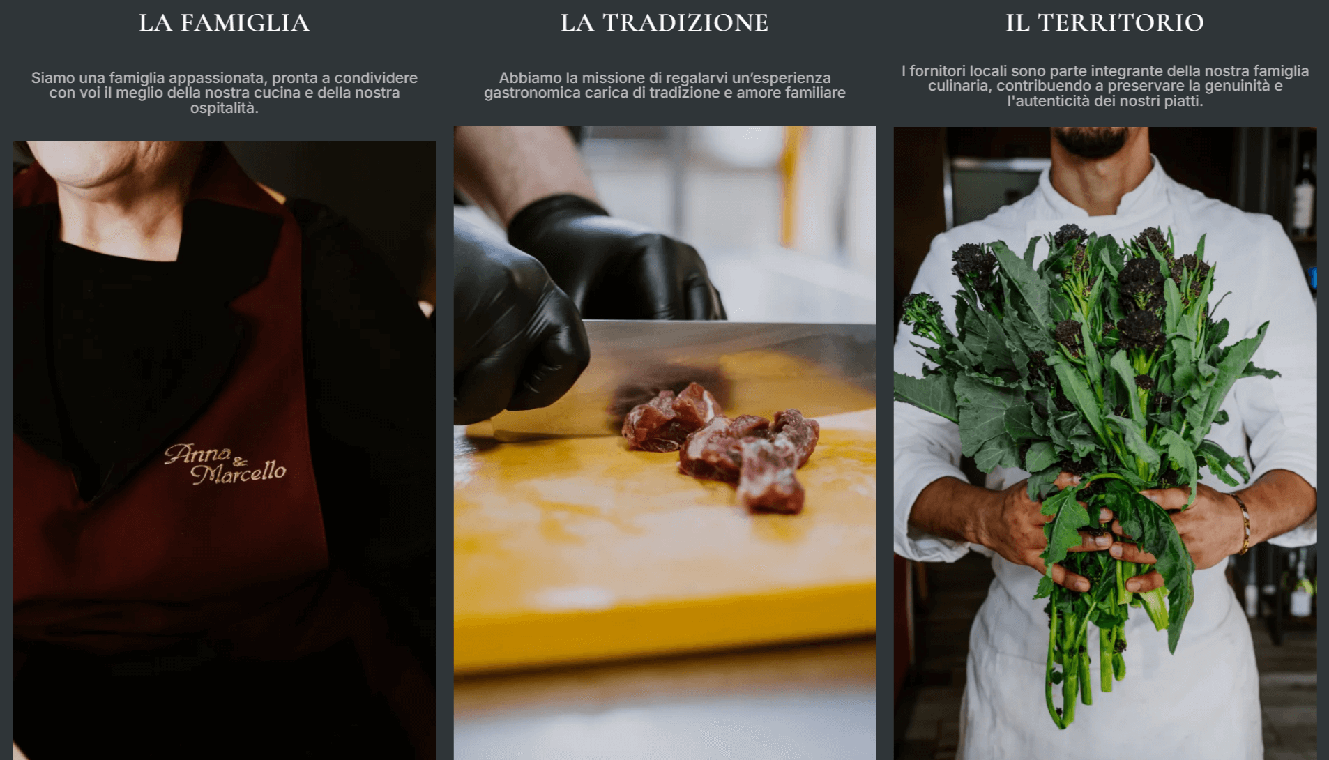 antico mulino restaurant website screenshot