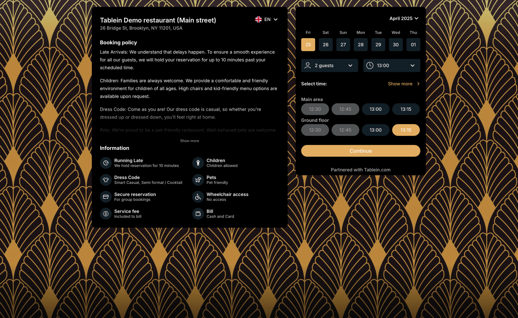 tablein screenshot