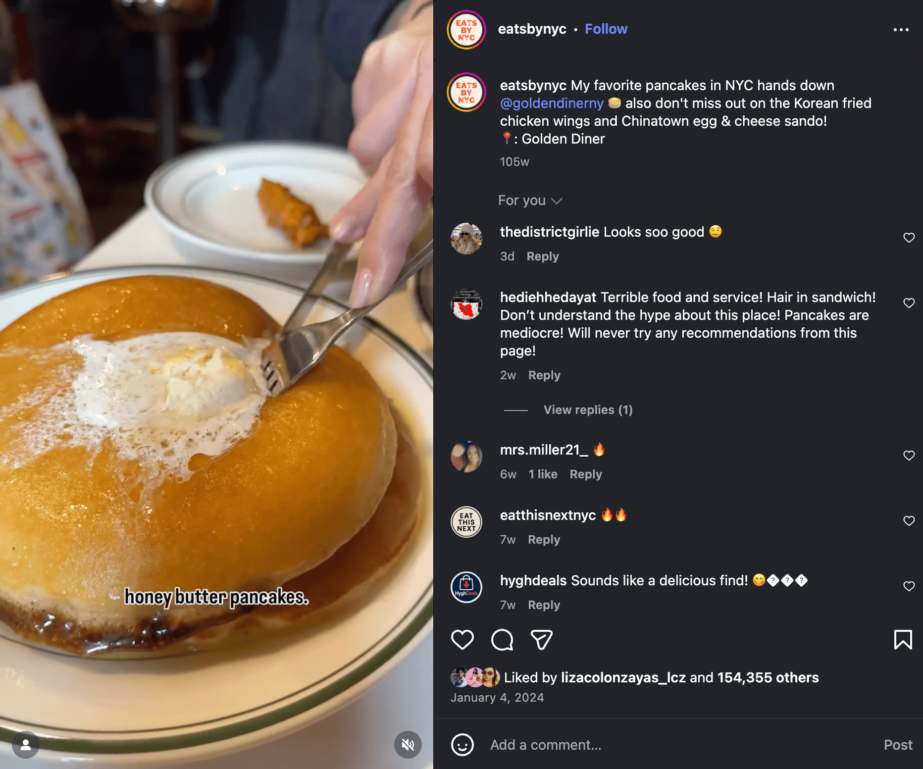 eats by nyc instagram screenshot