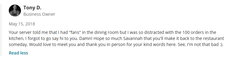 yelp comment screenshot