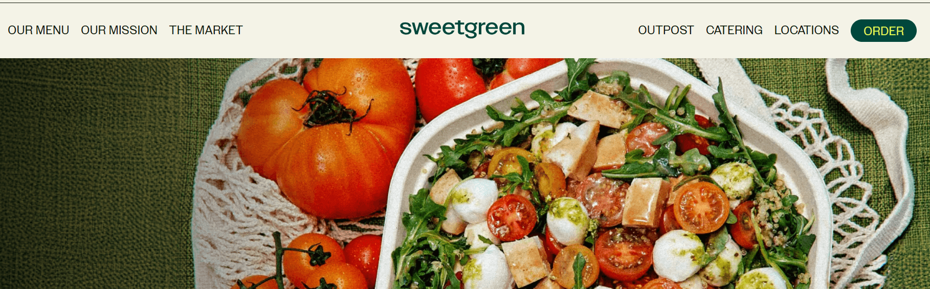 sweetgreen screenshot