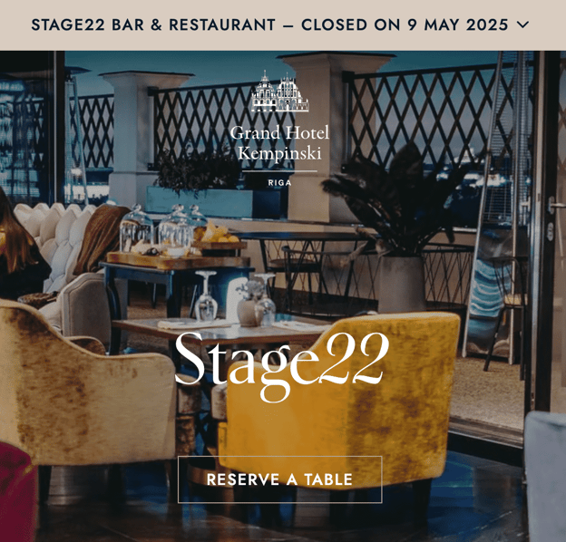 Stage 22 dashboard