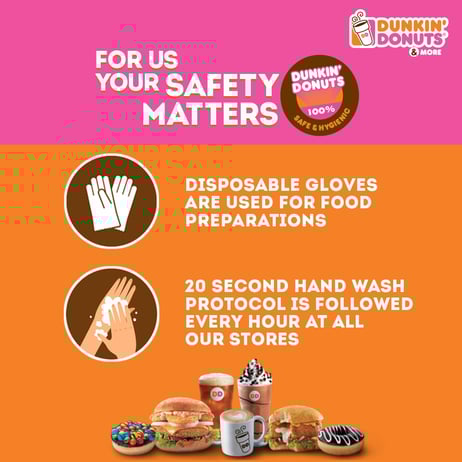 dunkin donuts email screenshot