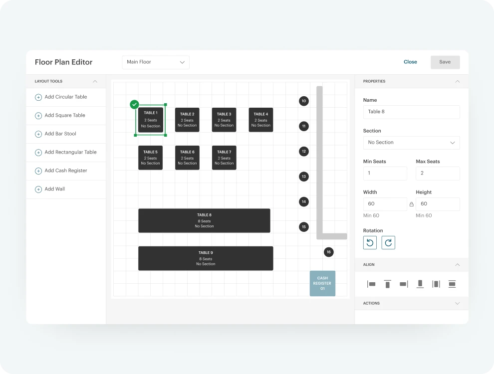 TouchBistro dashboard