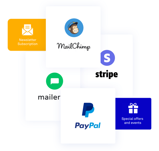 Tablein se integra con Stripe y PayPal, lo que te permite recibir depósitos y pagos anticipados para las reservas