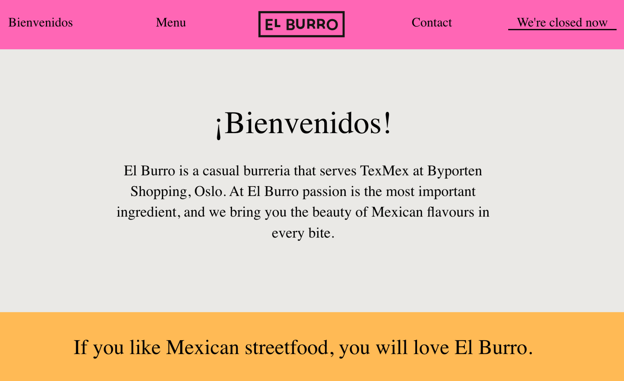 El Burro dashboard