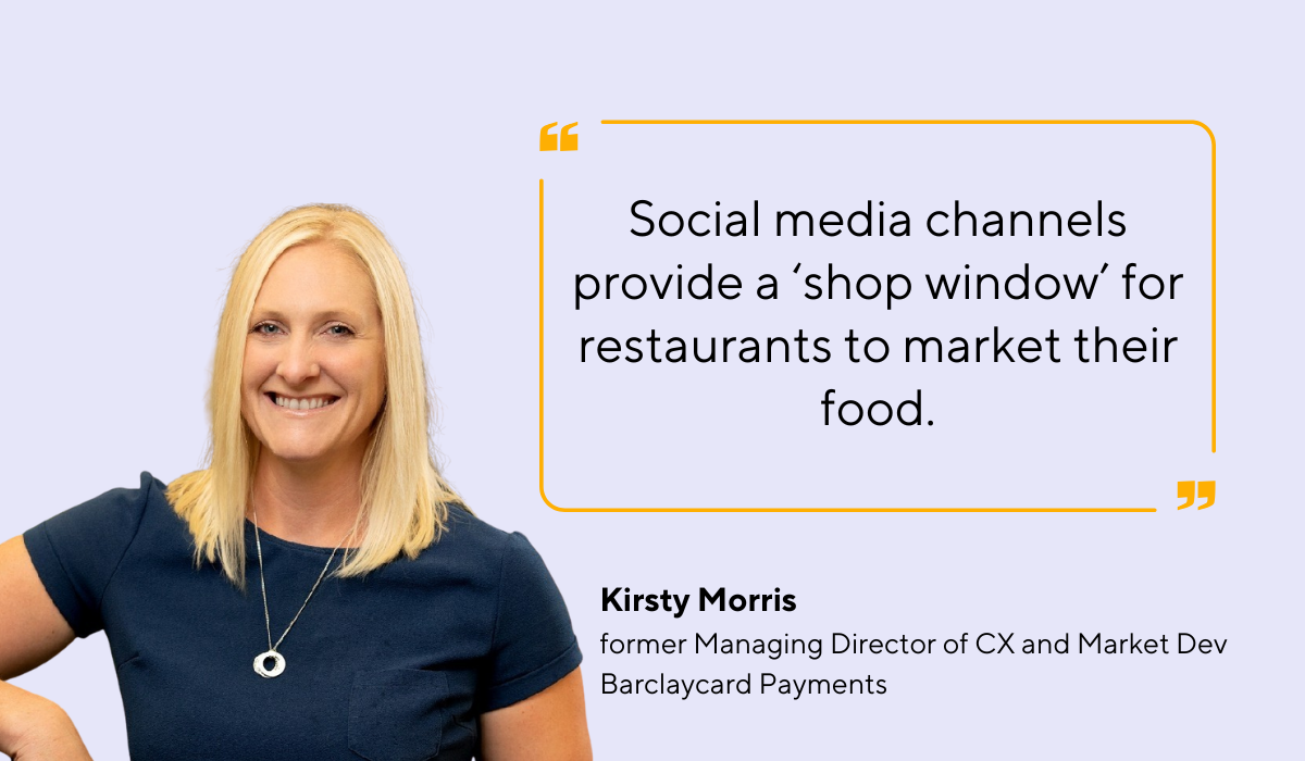 quote on social media as a marketing tool for restaurants