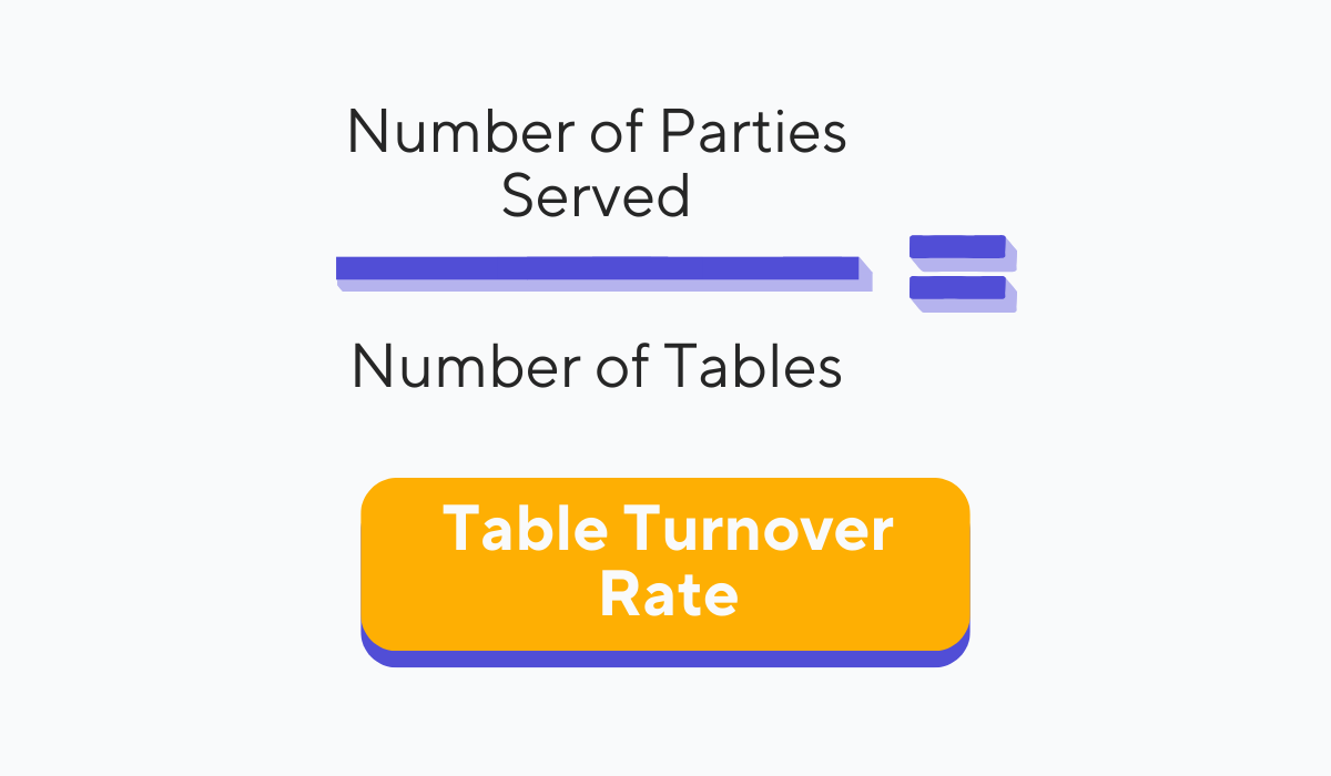 table turnover rate formula