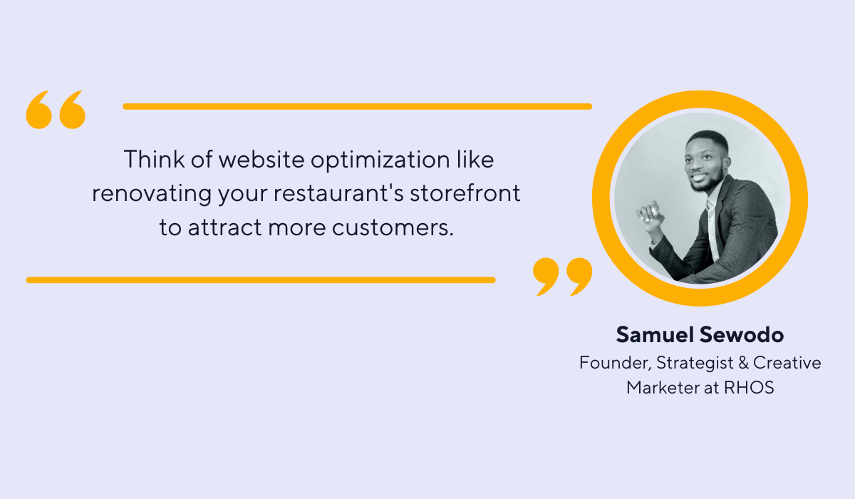 quote on website optimization