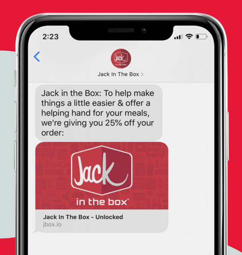 example of a restaurant sms message that provides value to guests