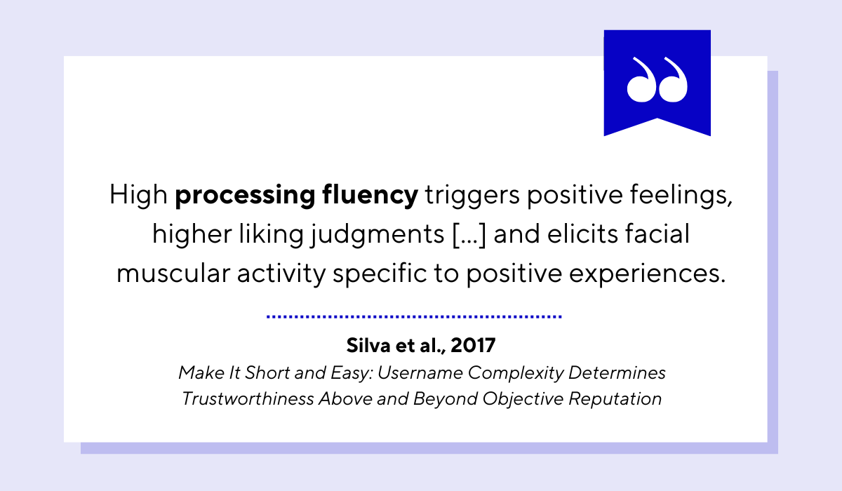 quote on how high processing fluency triggers positive feelings