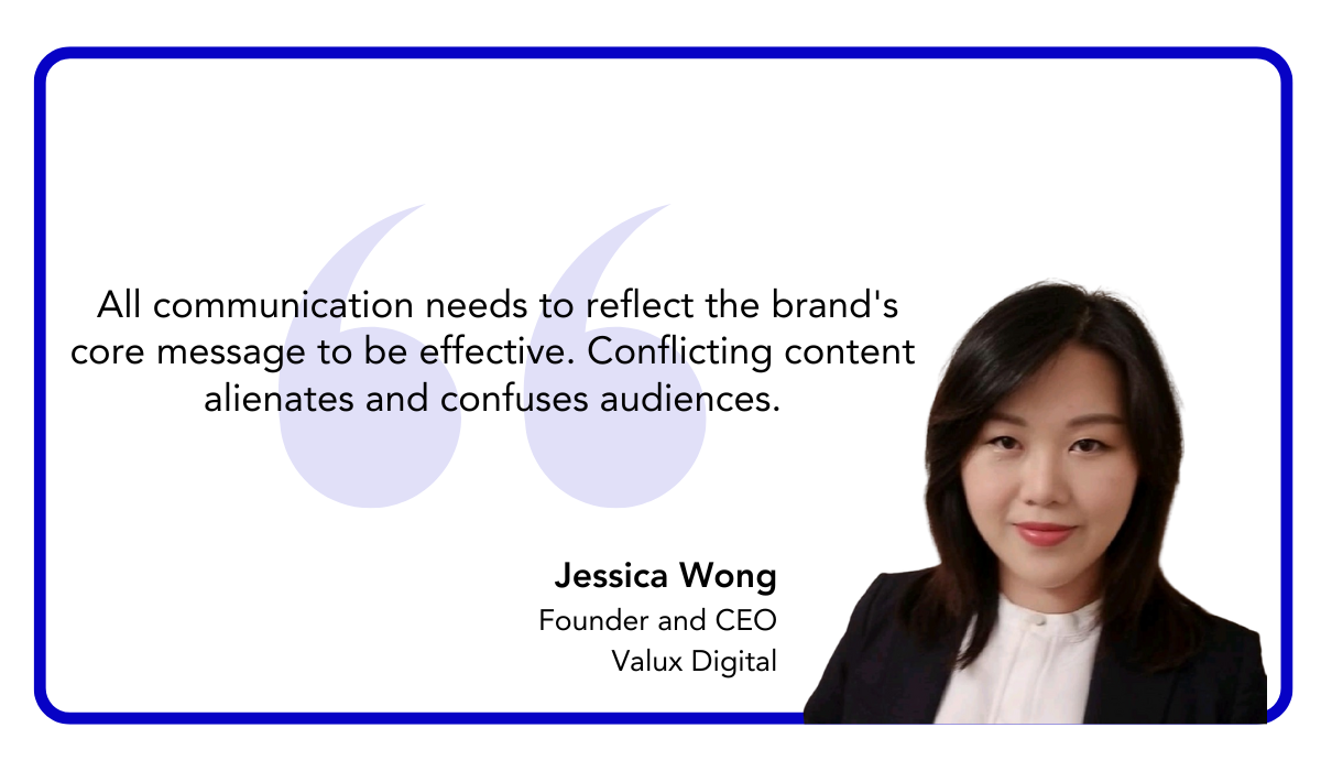 quote on how all email communication needs to reflect their core message