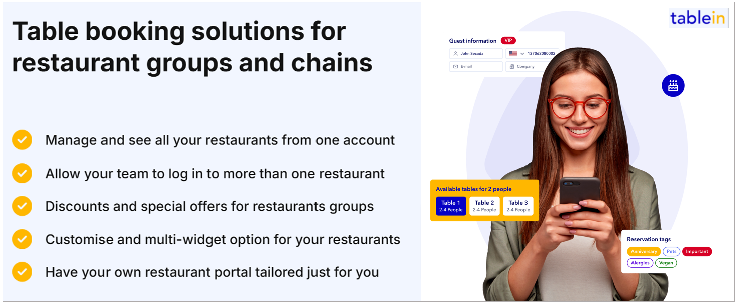 Tablein capabilities
