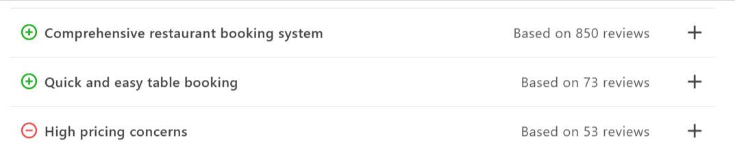 OpenTable Capterra review