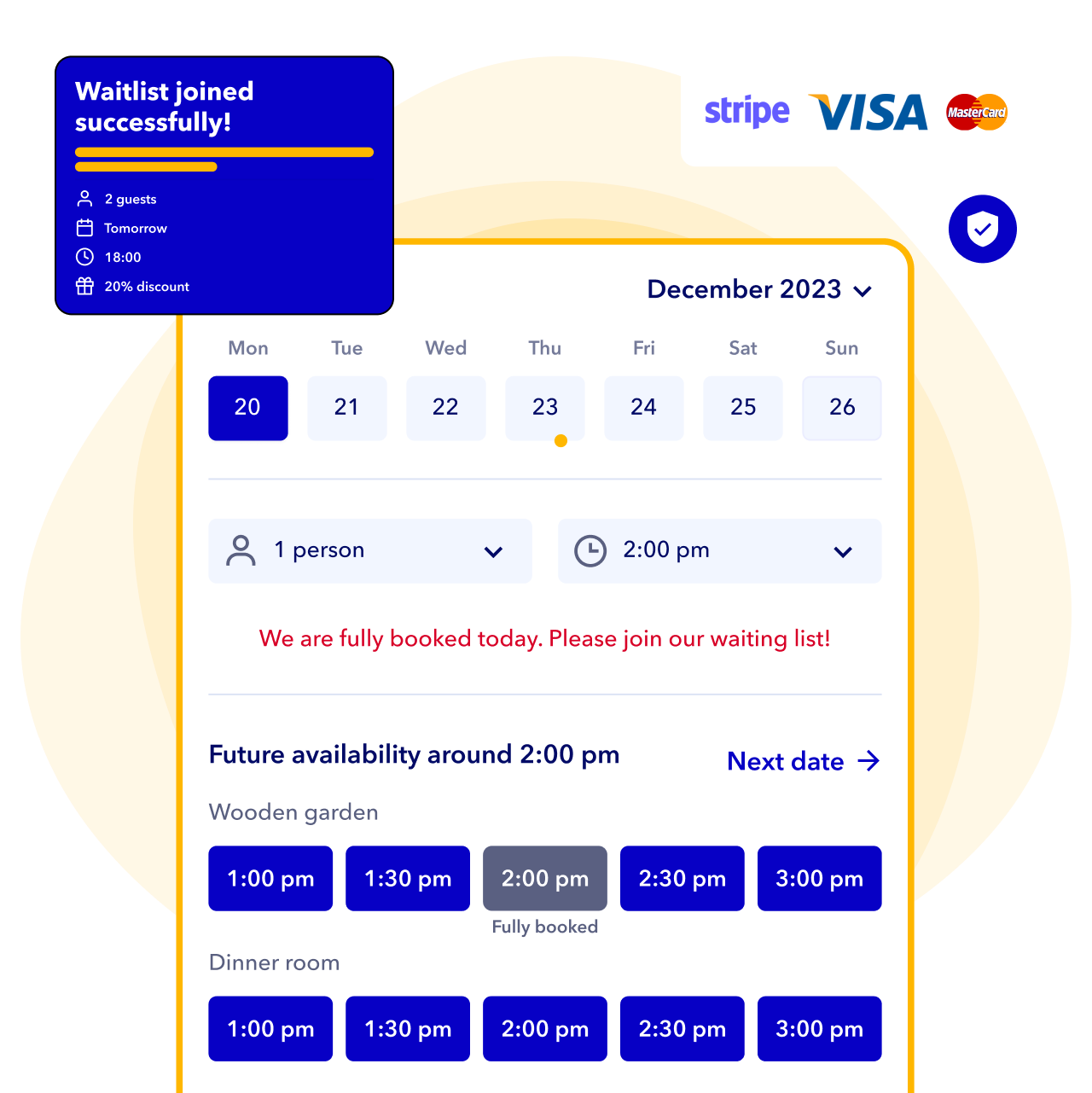 Table Booking System For Small Restaurants Tablein