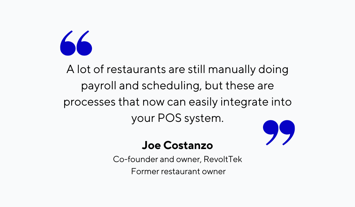 quote about restaurant pos system for payroll and scheduling