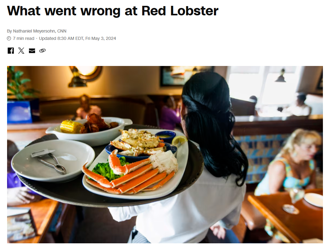 What went wrong at Red Lobster news article