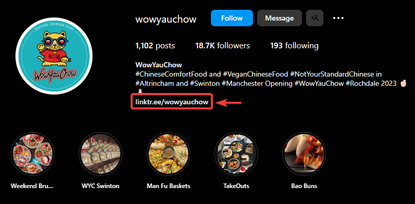 wowyauchow instagram profile screenshot