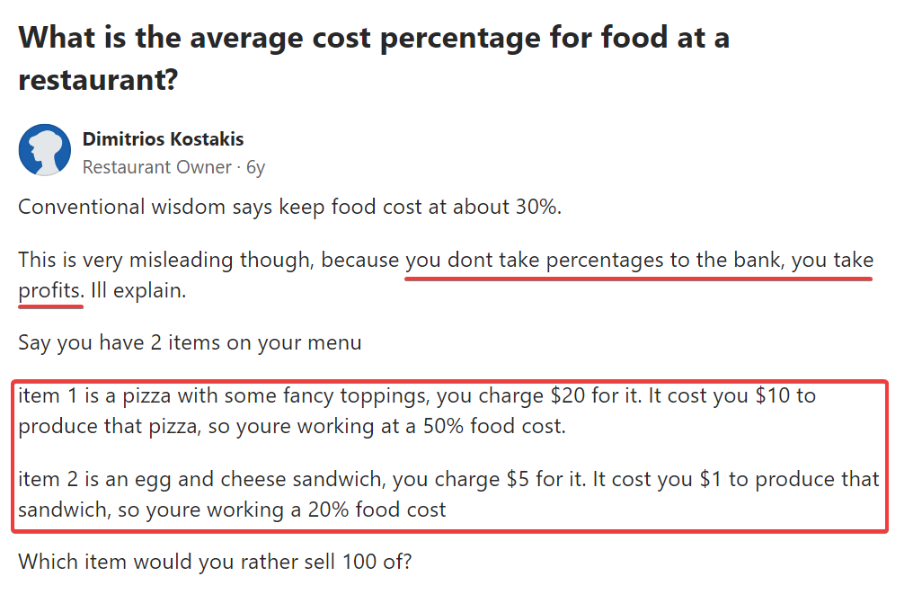 average-cost-percentage-quora